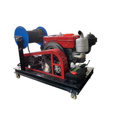 Mașină cu jetter de canalizare a motorului diesel de 220Bar